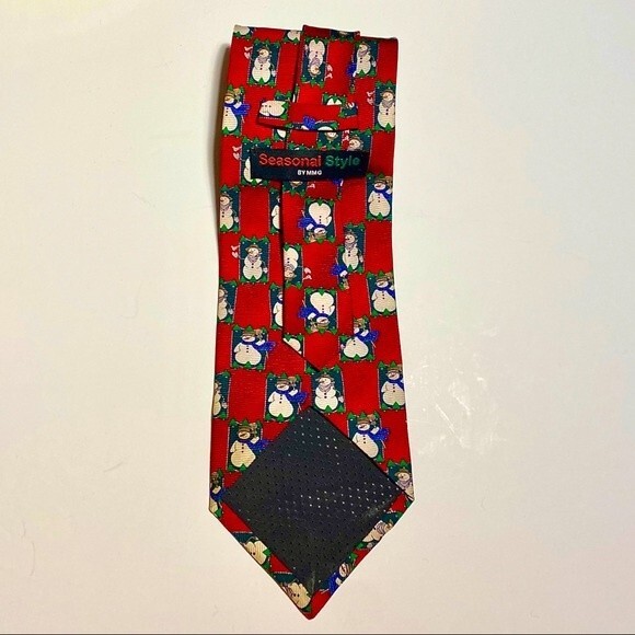 Hallmark MMG Snowman Silk Tie - Picture 4 of 5